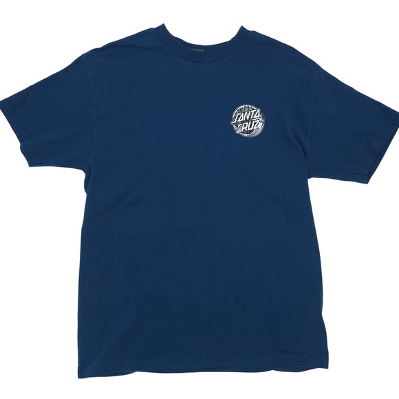 Santa Cruz Skateboards Other - Santa Cruz Skateboards T-Shirt Mermaid Dot Graphic Navy Blue Large